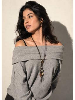 Niska - Black Onyx Adjustable Pendant Necklace