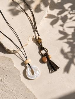 Niska - Minimalist Oval Pendant Necklace (Pack of 2)