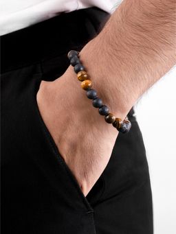 ORIONZ - Tiger’S Eye Lava Stone Bracelet