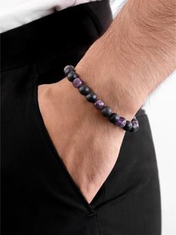 ORIONZ - Amethyst & Lava Energy Bracelet