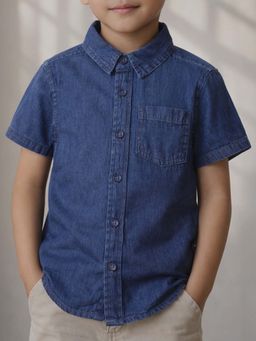 Purple United Kids - Boys Blue Denim Shirt