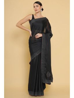Soch - Black Georgette Embellished Sequined with Unstitched