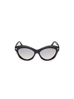 Tom Ford Eyewear - Women Acetate Oval Grey Lens Sunglass-Ft1111 55 01C (55)
