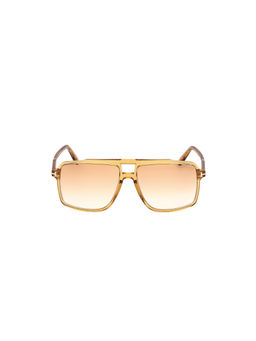 Tom Ford Eyewear - Men Acetate Square Brown Lens Sunglass-Ft1177 59 39F (59)