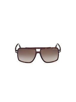 Tom Ford Eyewear - Men Acetate Square Grey Lens Sunglass-Ft1177 59 52B (59)