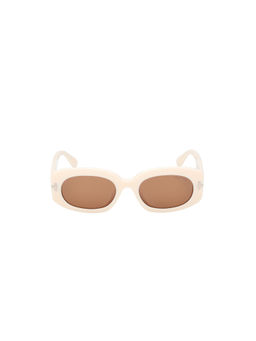 Tom Ford Eyewear - Women Acetate Oval Brown Lens Sunglass-Ft1187 52 25E (52)