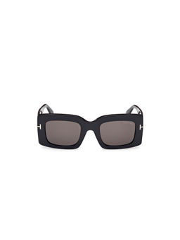 Tom Ford Eyewear - Women Acetate Rectangle Grey Lens Sunglass-Ft1188 50 01A (50)