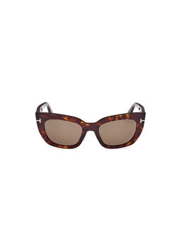 Tom Ford Eyewear - Women Acetate Cat Eye Brown Lens Sunglass-Ft1190 53 52H (53)