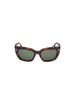 Tom Ford Eyewear - Women Acetate Cat Eye Green Lens Sunglass-Ft1190 53 52N (53)