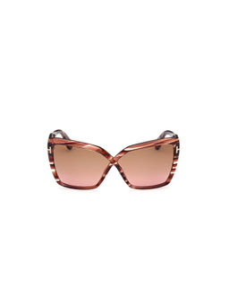 Tom Ford Eyewear - Women Acetate Butterfly Brown Lens Sunglass-Ft1195 63 54F (63)