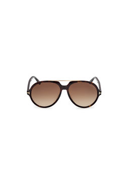 Tom Ford Eyewear - Men Acetate Pilot Brown Lens Sunglass-Ft1210 59 52F (59)
