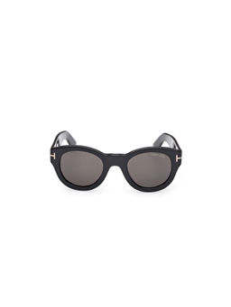 Tom Ford Eyewear - Unisex Acetate Round Grey Lens Sunglass-Ft1212 48 01A (48)