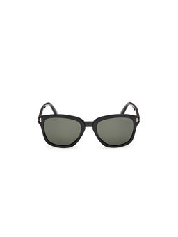 Tom Ford Eyewear - Men Acetate Square Green Lens Sunglass-Ft1213 53 01N (53)