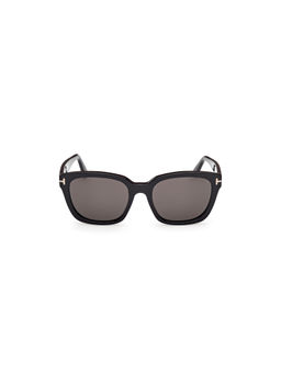 Tom Ford Eyewear - Women Acetate Square Grey Lens Sunglass-Ft1216 53 01A (53)