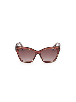 Tom Ford Eyewear - Women Acetate Butterfly Brown Lens Sunglass-Ft1217 55 55T (55)