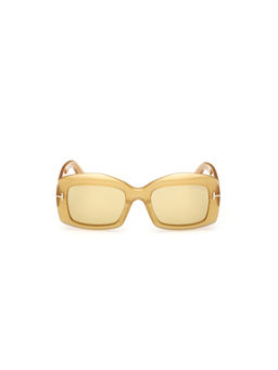 Tom Ford Eyewear - Women Acetate Rectangle Brown Lens Sunglass-Ft1218 53 39E (53)
