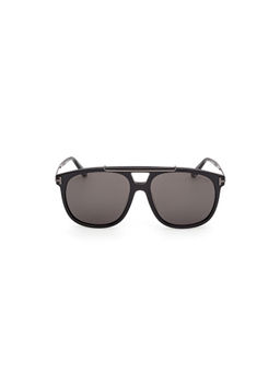 Tom Ford Eyewear - Unisex Acetate Square Grey Lens Sunglass-Ft1306 58 01A (58)