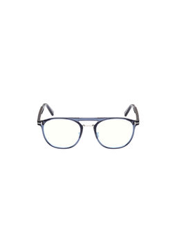 Tom Ford Eyewear - Men Acetate Pilot Blue Frame-Ft5982-B 52 090 (52)