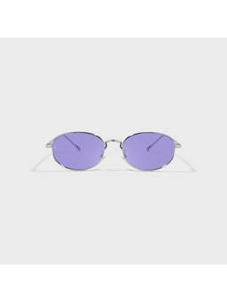 SAM AND MARSHALL - Unisex Metal Oval Purple Lens Sunglass-MURPHY_IRIS_20312
