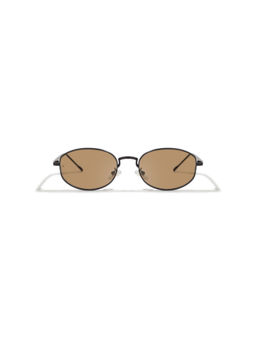 SAM AND MARSHALL - Unisex Metal Oval Brown Lens Sunglass-MURPHY_MOCHA_20315