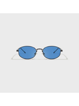 SAM AND MARSHALL - Unisex Metal Oval Blue Lens Sunglass-MURPHY_SKY_20313