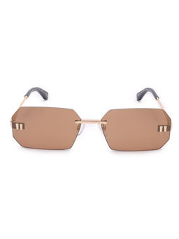 Off-White - Unisex Metal Irregular Brown Lens Sunglass-Oeri15117674 (60)