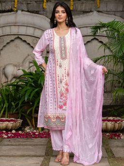 HOUSE OF JAMOTI - Bay Breeze Pink Kurta with Pant and Dupatta