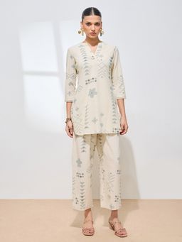 Shaily - Green Printed Pure Flex Cotton Kurta with Pant