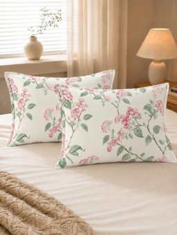 The Home Story - Off White Cotton Pillow Covers (Standard) (Pack of 2)