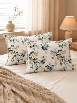 The Home Story - White Cotton Pillow Covers (Standard) (Pack of 2)