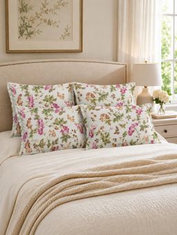 The Home Story - White Cotton Pillow Covers (Standard) (Pack of 4)