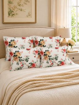 The Home Story - White Cotton Pillow Covers (Standard) (Pack of 4)