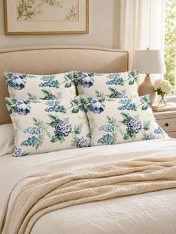 The Home Story - White Cotton Pillow Covers (Standard) (Pack of 4)