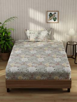 KOPA - Green Extra Smooth Micro -Single Bedsheet With Pillow Cover (Single) (Pack of 2)