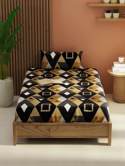 KOPA - Multi-Color Extra Smooth Micro Bedsheet with Pillow Cover (Single) (Pack Of 2)