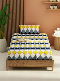 KOPA - Multi-Color Extra Smooth Micro Bedsheet With 1 Pillow Cover (Single) (Pack of 2)