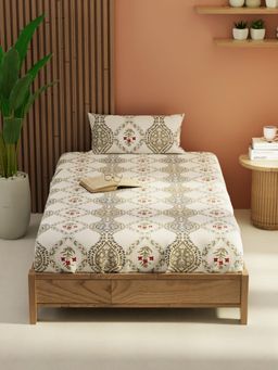 KOPA - White Extra Smooth Micro -Single Bedsheet With Pillow Cover (Single) (Pack of 2)