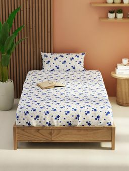 KOPA - White Extra Smooth Micro -Single Bedsheet With Pillow Cover (Single) (Pack of 2)