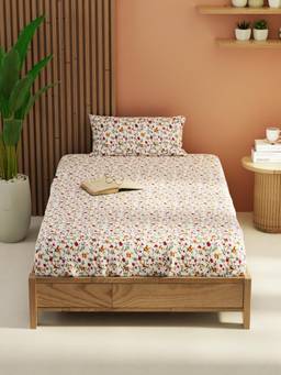KOPA - White Extra Smooth Micro -Single Bedsheet With Pillow Cover (Single) (Pack of 2)