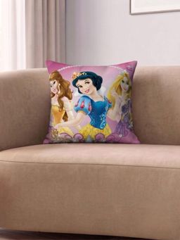 Athom Living - Pink Disney Princess Printed Cushion Cover (Medium)