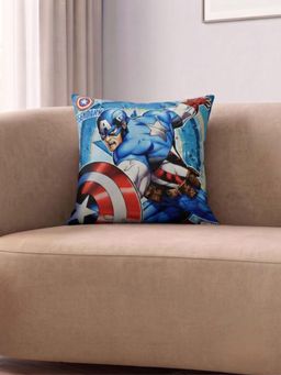 Athom Living - Blue Marvel Captain America Printed Cushion Cover (Medium)