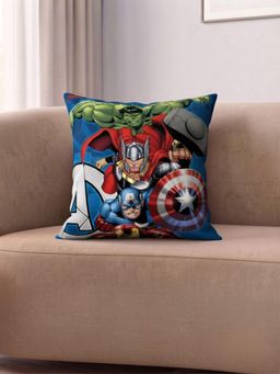 Athom Living - Blue Marvel Avengers Printed Cushion Cover (Medium)