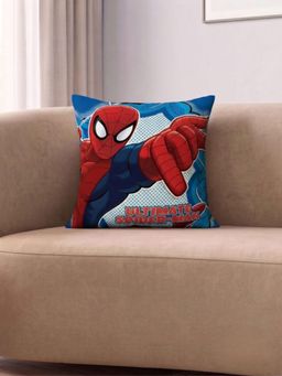 Athom Living - Blue Marvel Spiderman Printed Cushion Cover (Medium)