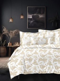 Sleeping Owls- because your sleep matters - White Bedsheet with Pillow Covers (Super King)