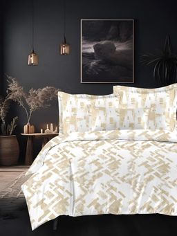 Sleeping Owls- because your sleep matters - White Bedsheet with Pillow Covers (Super King)