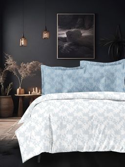 Sleeping Owls- because your sleep matters - White Bedsheet with Pillow Covers (Super King)