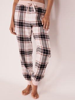 La Vie En Rose - Cuff Pants YD Plaid Flannel