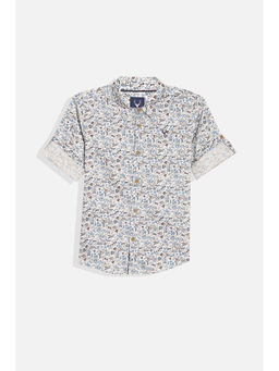 Allen Solly - Boys Multi-Color Slim Fit Print Shirt