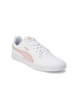 Puma - Shuffle Kikcsma Womens White & Pink Sneakers
