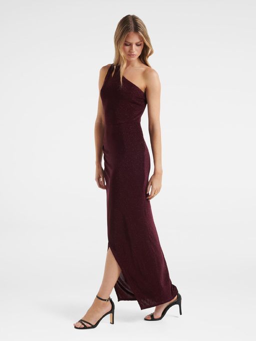 Buy Forever New Maroon Delaney Glitter One Shoulder Maxi Dress Online Buy Forever New Maroon Delaney Glitter One Shoulder Maxi Dress Online